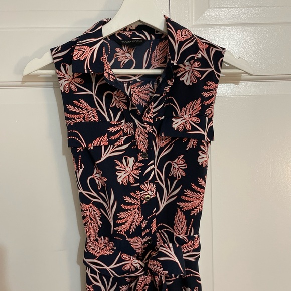 Banana Republic Navy and Pink Sleeveless Sundress - Picture 2 of 8